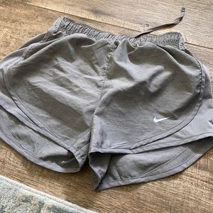 Nike dri fit running shorts light grey